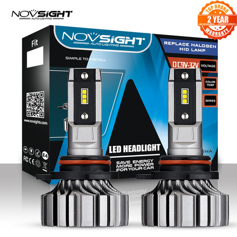 NOVSIGHT-bombillas de faro delantero para coche H4 Mini, H7, 9005, HB3, 9006, HB4, 9012, H1, H3, H11, H8, H9, bombillas de luz antiniebla DE 8000LM, 6500K, accesorios para coche ► Foto 1/6