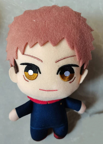 10cm-15cm Jujutsu Kaisen Yuji Itadori personaje de animé de felpa de juguete de peluche de juguete llavero ► Foto 1/6