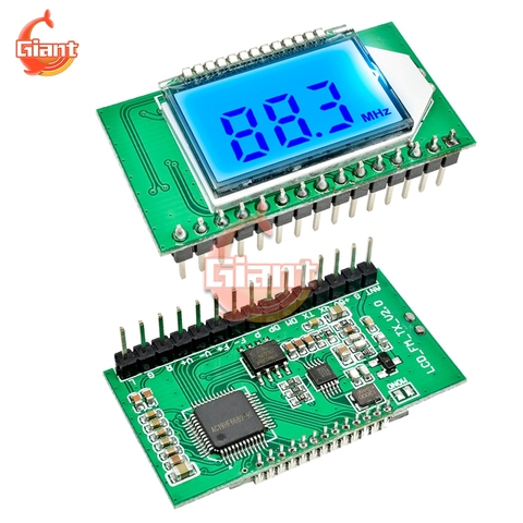 Módulo receptor y transmisor de Radio FM Digital, placa estéreo con micrófono inalámbrico, reducción de ruido, LCD PLL, 3V-5V, 87-108MHZ ► Foto 1/6