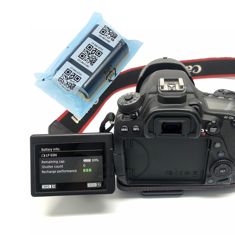 LP-E6N LPE6N 1865mAh batería de la cámara Canon EOS R 5D Mark IV III 5DS 5DSR 6D 5D 7D Mark II 90D 80D 70D 60D 60Da Cámara LC-E6E ► Foto 1/5