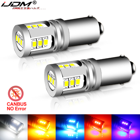 IJDM-bombilla LED BA9S para coche, luz antiniebla trasera de coche, lámpara de marcha atrás, 6000K, 12V, 24V, H6W, H5W, T4W ► Foto 1/6