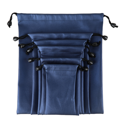 Nueva bolsa de regalo de cuero PU a la moda, bolsa de joyería con cordón ajustable, organizador impermeable para boda ► Foto 1/6