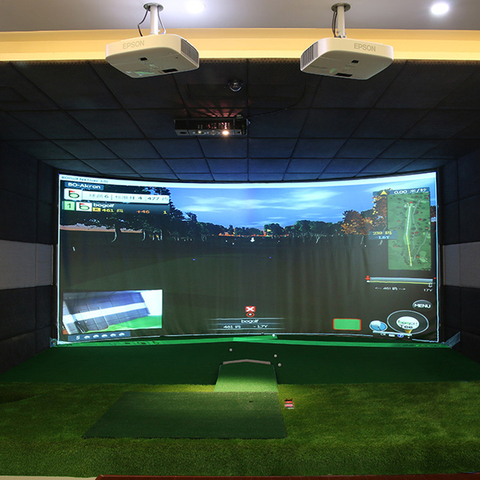 Pantalla de proyección de impacto de Entrenamiento de interior, paño blanco para ejercicio de Golf, Objetivo F, simulador de Golf, 300cm x 200cm ► Foto 1/5