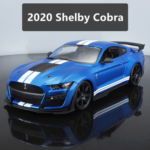 Maisto-Coche en miniatura de aleación para niños, juguete de simulación de coche en miniatura, modelo de fundición a presión, Shelby Cobra GT500, 2022, novedad de 1:18 ► Foto 1/6