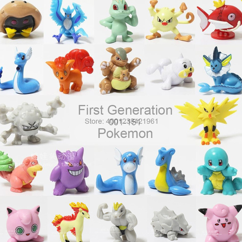 Figuras de acción de Pokémon, modelo de Ponyta Jigglypuff, Dragonair Pocket Monster Vulpix Gengar Magikarp, juguete para niños ► Foto 1/6