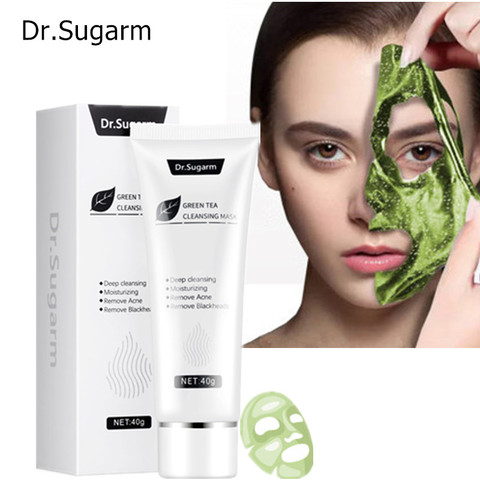 Dr.Sugarm-mascarilla hidratante para el cuidado de la piel, té verde, puntos negros, elimina nariz con acné, limpieza profunda de poros, Corea, 40g ► Foto 1/5