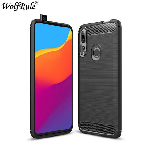 Funda para Huawei Honor 9X, carcasa a prueba de golpes, carcasa de fibra de carbono para Huawei Honor 9X, Fundas para Huawei Honor 9X STK-LX1 ► Foto 1/6