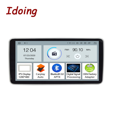 Idoing-Radio Multimedia PX5 con GPS para coche, Radio con reproductor, 10,25 pulgadas, Android, IPS1280 * 480, Bluetooth 5,0, Carplay automático integrado ► Foto 1/6