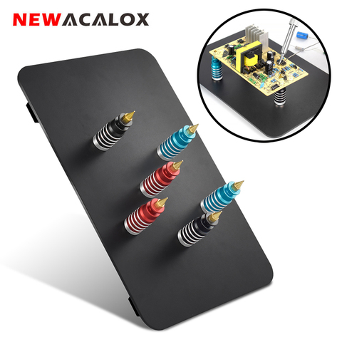 NEWACALOX-Pinzas para soldadura PCB, herramientas de reparación de soldadura, Base magnética, abrazadera de fijación PCB, herramientas de tres manos, 6 piezas ► Foto 1/6