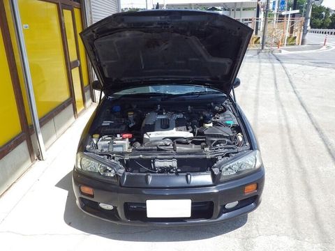 Estilo de coche capó Bonnet amortiguadores de Gas para Nissan Skyline GTR HR34 ER34 2000-2002 ascensor apoyo resorte de Gas amortiguador de fibra de carbono Shock ► Foto 1/6