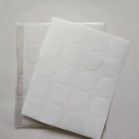 Pegatina de papel blanco vacío de forma redonda, 120 Uds., 35mm de diámetro, para impresión DIY ► Foto 1/2