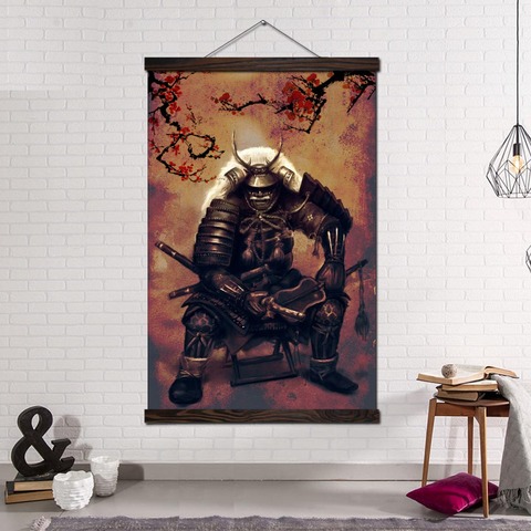 Arte de la pared Decoración de lona para decoración del hogar, carteles e impresiones, Cuadros decorativos pared, Samurai japonés, Guerrero Ronin ► Foto 1/6