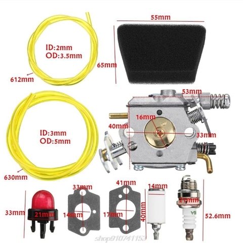 Carburador carburador Kit 545081885 para Poulan 1950, 2050, 2150, 2375 Walbro WT 891 662 motosierra D02 20 Dropshipping. Exclusivo. ► Foto 1/6