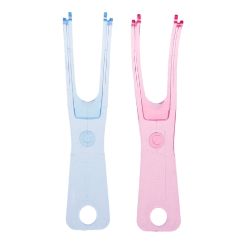 Porta hilo Dental de 12x2,2 cm, ayuda Dental, cuidado bucal, práctico, duradero, color aleatorio, 1 ud. ► Foto 1/6