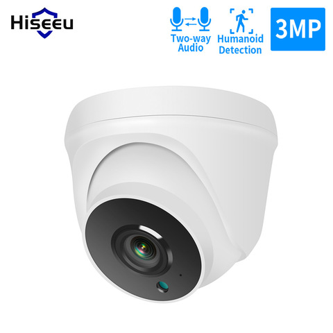 Hiseeu 1536P 3MP Domo cámara IP WIFI 2-Audio seguridad Video vigilancia para Hiseeu inalámbrico Securtiy sistema de cámara ► Foto 1/6