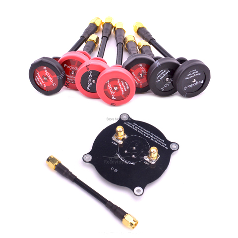 2 unids Pagoda 2 pagoda-2 5.8 GHz FPV Antena SMA y Carreras de RP-SMA Conector para RC FPV Quadcopter Drone ► Foto 1/6