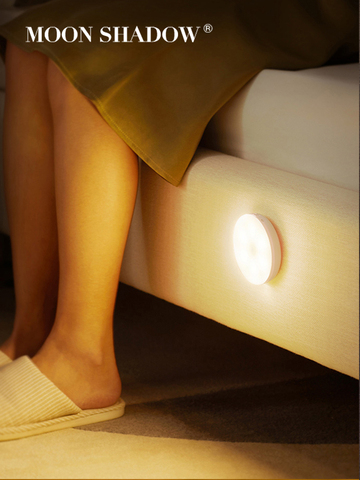 Lámpara nocturna con Sensor de movimiento para decoración de dormitorio, luz Led de noche MOONSHADOW con carga USB, regalo para niños ► Foto 1/6