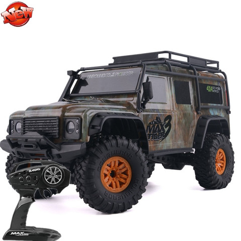 IP X4 protección Rc Max Tiger3 4X4 sobre orugas Rally coche eléctrico 1:10 2,4G cohete amortiguación todo terreno país RC Coche ► Foto 1/6