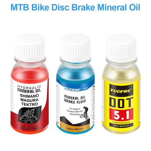 Aceite Mineral para frenos de bicicleta, líquido hidráulico de frenos de disco, capacidad de 60ml, lubricante para bicicletas de montaña Shimano Magura Tektro ► Foto 1/6