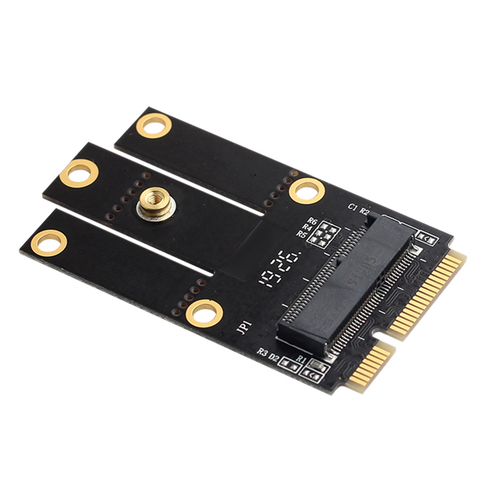 Adaptador M.2 NGFF a Mini PCI-E (PCIe + USB) para M.2 Wifi Bluetooth tarjeta Wlan inalámbrica Intel AX200 9260 8265 8260 para ordenador portátil ► Foto 1/6