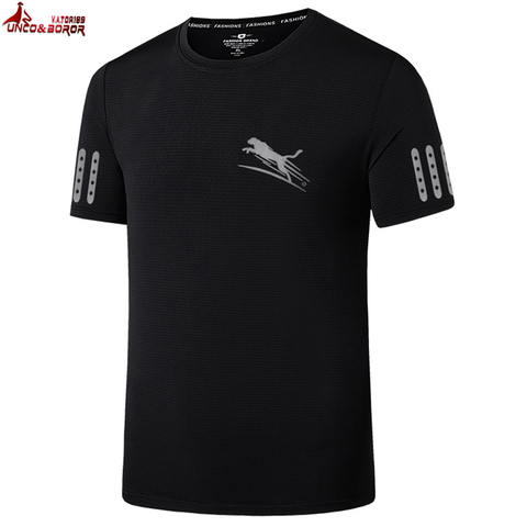 Camiseta deportiva de secado rápido para hombre, camiseta de manga corta Ice, Top informal 6XL, 7XL, 8XL, camiseta de correr para gimnasio, ropa de hombre ► Foto 1/5