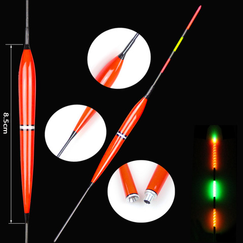 WLPFISHING flotadores de pesca electrónicos LED flotador de luz de la noche de pesca Bobbers Balsa luminosa flotadores de pesca de abordar ► Foto 1/2