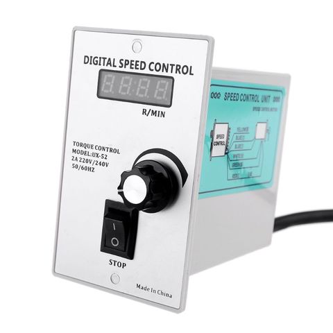 Controlador de velocidad del Motor, controlador de velocidad del Motor de 400W, control de torsión regulado, 2A, 220-240V, 50/60Hz ► Foto 1/6