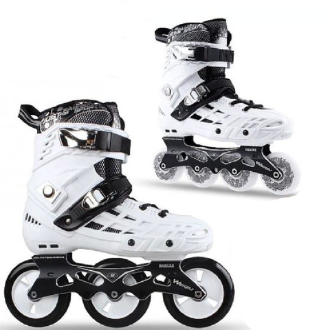 Zapatos de patines en línea slalom para adultos, 3 ruedas, velocidad, 4 ruedas, patines escolares, 80mm, 100mm ► Foto 1/6