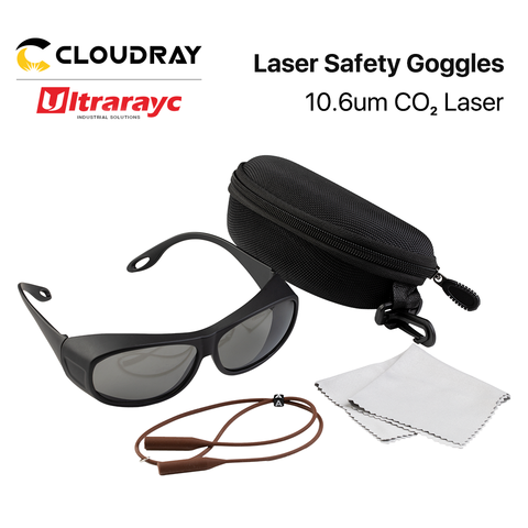 Ultrarayc-gafas de seguridad láser 10,6um, tipo C, tamaño mediano, protección para gafas, protector para máquina de grabado Co2 ► Foto 1/6