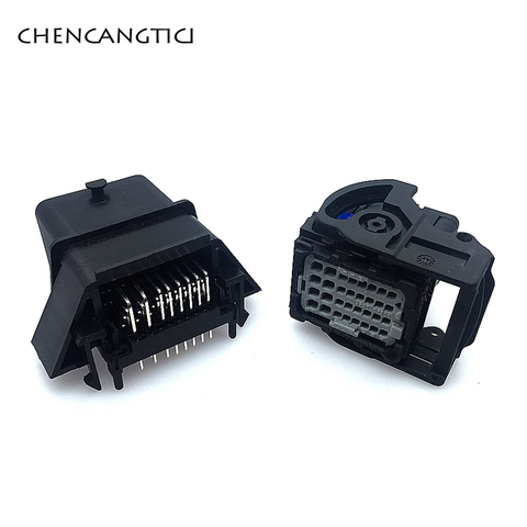1 Set 32 Pin forma automóvil Ecu conector Plug PCB impermeable coche de hombre hembra 64334-0100 PPI0001488 ► Foto 1/6