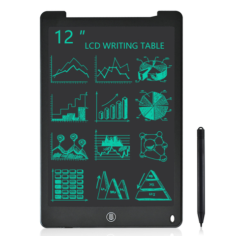 Tableta de escritura LCD de 12 pulgadas tablero para garabatear Digital de dibujo electrónico, almohadilla de escritura a mano colorida, regalo para niños y adultos, protege los ojos ► Foto 1/6