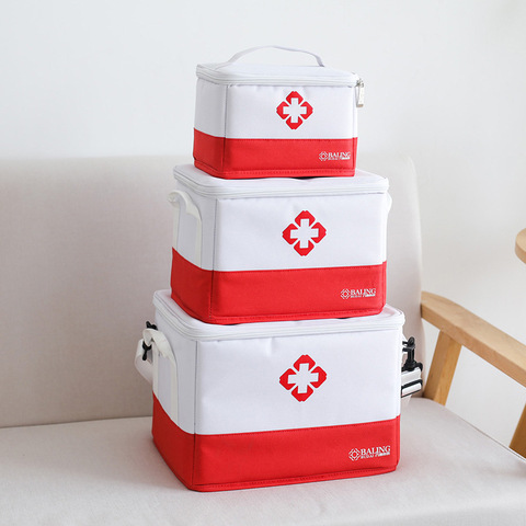 Armario de medicina multifuncional en capas, caja de almacenamiento para medicina en casa, kit de primeros auxilios de tela ► Foto 1/6