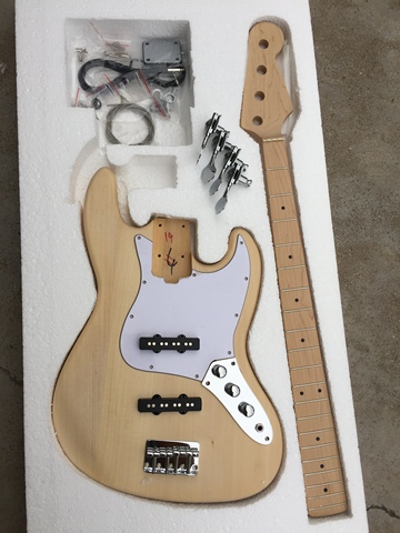 Kit de guitarra de Bajo JB de 4 cuerdas, bricolaje, cuerpo de tilo y cuello de arce y diapasón ► Foto 1/5