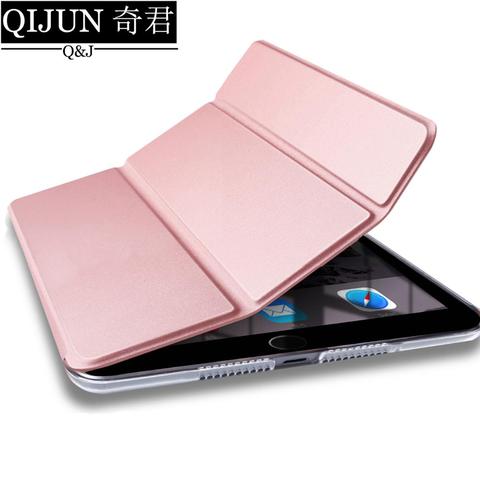 Funda de cuero para tableta Apple ipad Air 1, 2, 3, 2022, 10,5 pulgadas, función de apagado inteligente, soporte triple, cubierta sólida para Pro 9,7 