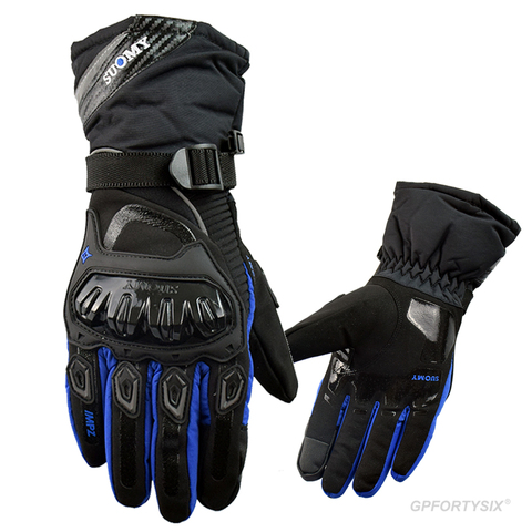 SUOMY-Guantes de 100% para motocicleta, resistentes al agua, cálidos, para invierno, con pantalla táctil ► Foto 1/6