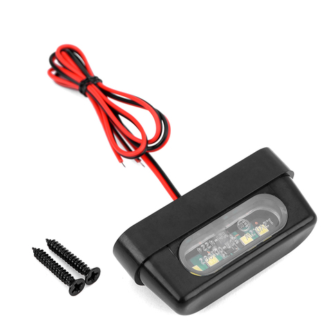 Luz de matrícula trasera LED Universal para motocicleta, 12V, con Emark, para Honda Kawasaki, Yamaha ► Foto 1/6