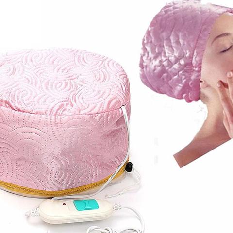 Gorro eléctrico para el cabello, vaporizador para salón de belleza, tratamiento de nutrición térmica del cabello, máscara para el cabello, tapa de aceite para hornear, sombrero de calor, enchufe para EE. UU./UE ► Foto 1/6