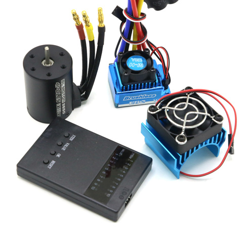 Motor teledirigido 3650 3100KV / 3900KV / 4300KV / 5200KV Motor sin escobillas y 45A 60A 80A 120A ESC Combo para las 1:10 RC coche de RC barco parte ► Foto 1/1