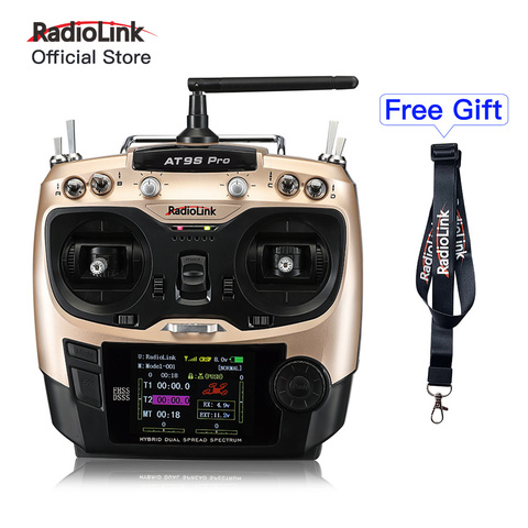 Radiolink-transmisor de Radio AT9S Pro de 12 canales, 2,4G, controlador de Radio compatible con protocolo Crossfire con R9DS RX para ala fija de Dron ► Foto 1/6