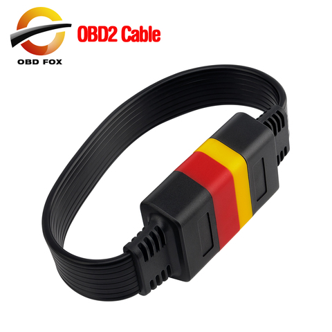 Conector Universal de 16 pines macho a 16 pines hembra OBD 2 OBD II, cable extensor de diagnóstico automático ► Foto 1/6