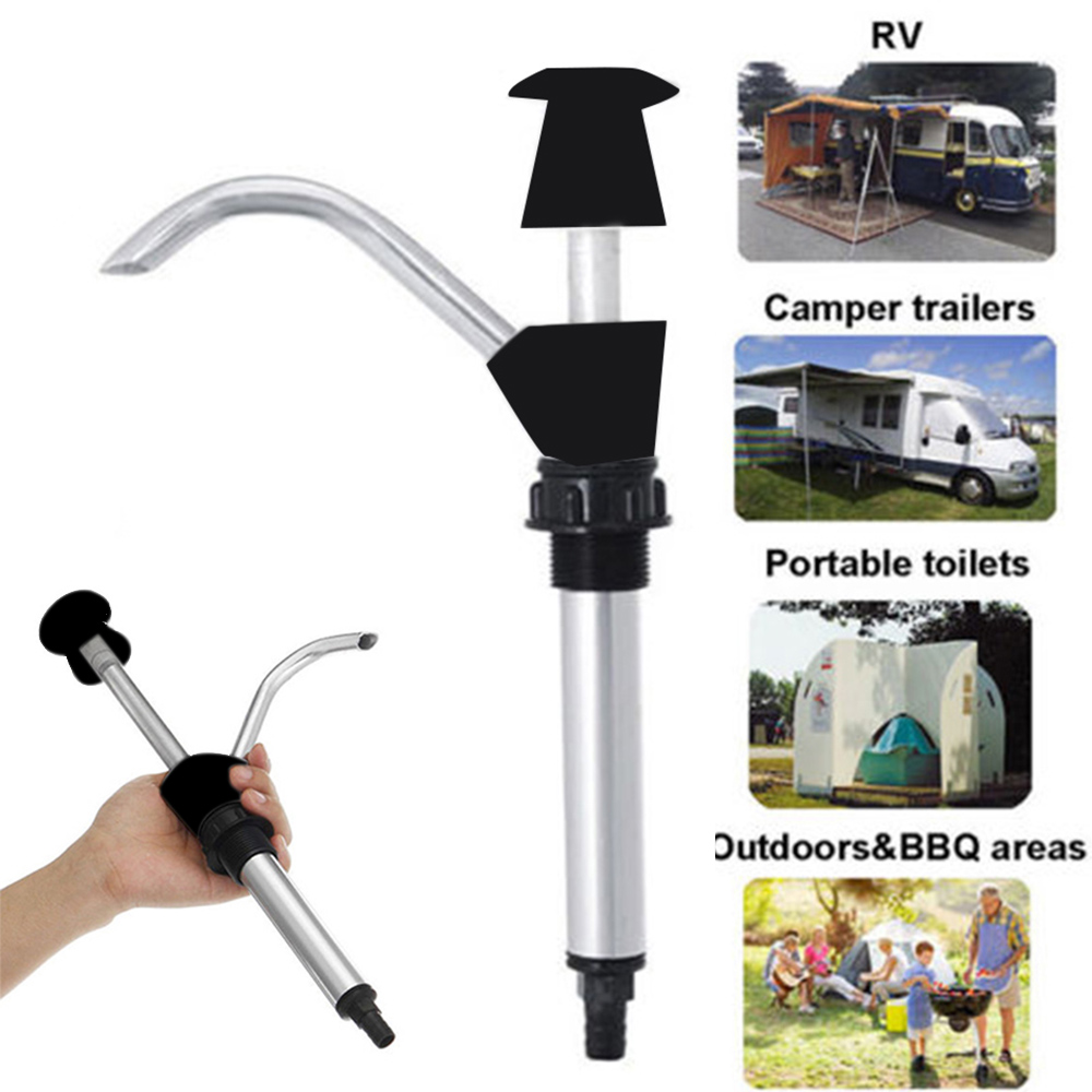 1PC caravana fregadero bomba de agua manual grifo 32mm Aleación negra de remolque casa rodante grifo RV accesorios de partes de ► Foto 1/4