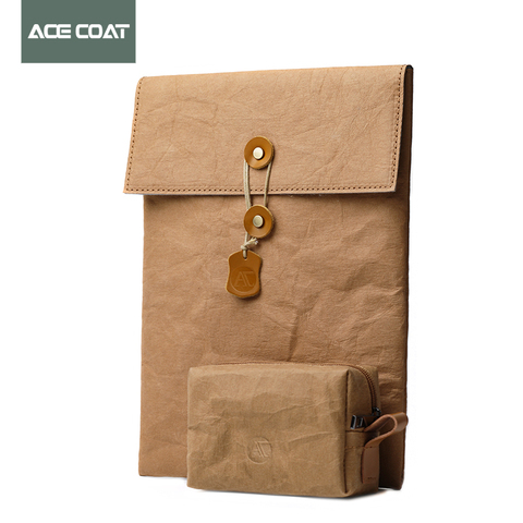 ACECOAT-bolsa protectora para portátil Macbook Air Pro, bolsa lavable de papel Kraft, accesorios para portátil, 13/2022, 15/16 ► Foto 1/6