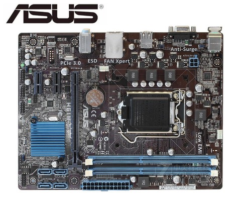 Placa base ASUS H61M-E, placa base LGA 1155 DDR3, placa base compatible con I3 I5 I7 cpu H61, placa base de escritorio en venta ► Foto 1/5