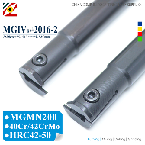 EDGEV-MGIVR2016-1.5 MGIVR2016-2, MGIVR2016 1,5 2 2,5 MGIVL2016-2, torno CNC, herramienta interna ranurado, soportes, barra de perforación ► Foto 1/5