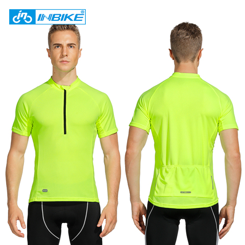 INBIKE-Camiseta de ciclismo transpirable para hombre, ropa reflectante para bicicleta de montaña, camiseta de manga corta, ropa de secado rápido ► Foto 1/6