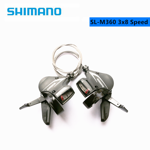 SHIMANO-Juego de gatillo de cambio de velocidad Altus SL-M315, M360, 2x7, 2x8, 3x8, 3x7, 14, 16, 21 y 24, Rapidfire Plus, con actualización de Cable de palanca de cambios, de M310 ► Foto 1/6