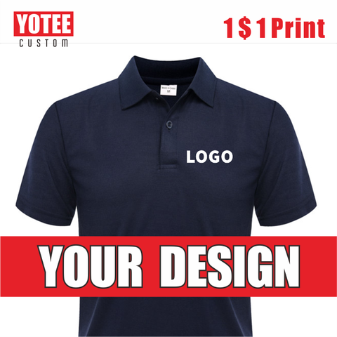 Camiseta Polo de verano de YOTEE para hombres, barata, Casual, de manga corta, logotipo de grupo Personal, personalizada, para hombres y mujeres, camiseta personalizada ► Foto 1/6