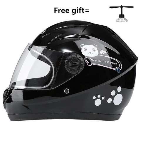 Los niños de moda motor casco de seguridad de cara completa casco de la motocicleta para los niños Electromobile casque casco capacete moto kask CE Punto ► Foto 1/5