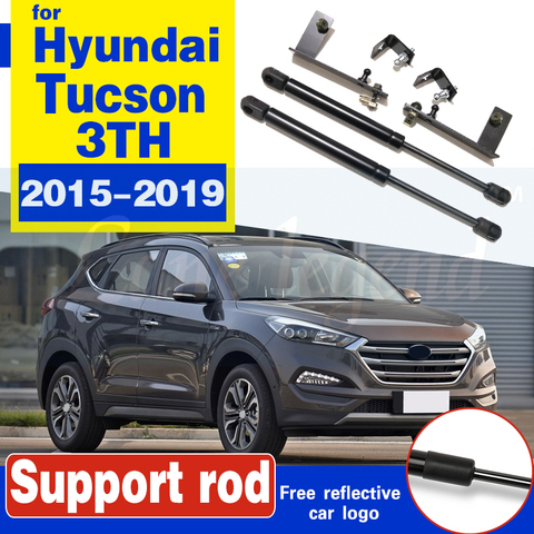 Capó del coche de la cubierta del motor descarga de resorte de Gas resorte de elevación bares varilla de soporte para Hyundai Tucson 2015, 2016, 2017, 2022, 2022 3TH coche-estilo ► Foto 1/6