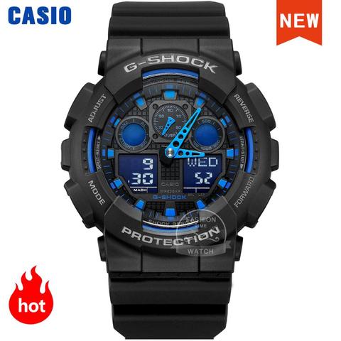 Casio-reloj digital LED para hombre, cronógrafo militar de cuarzo, resistente al agua ► Foto 1/6